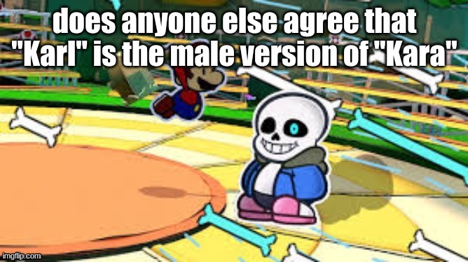 i named my scorbunny "karl" cause it was a male | does anyone else agree that "Karl" is the male version of "Kara" | made w/ Imgflip meme maker