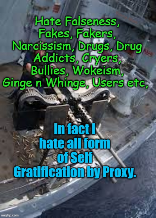 Hate Fakes, Falseness, Woke, Wokeism, Users etc | Yarra Man; Hate Falseness, Fakes, Fakers, Narcissism, Drugs, Drug Addicts, Cryers, Bullies, Wokeism, Ginge n Whinge, Users etc, in fact I hate all form of Self Gratification by Proxy. | image tagged in self gratification by proxy,harry n meg,liars,progressives,left | made w/ Imgflip meme maker