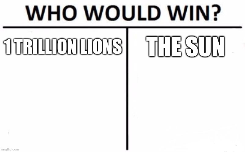 Who Would Win? Meme - Imgflip