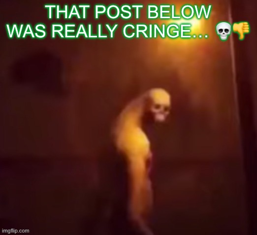 Your IP Address Is On The Internet | THAT POST BELOW WAS REALLY CRINGE… 💀👎 | image tagged in your ip address is on the internet | made w/ Imgflip meme maker