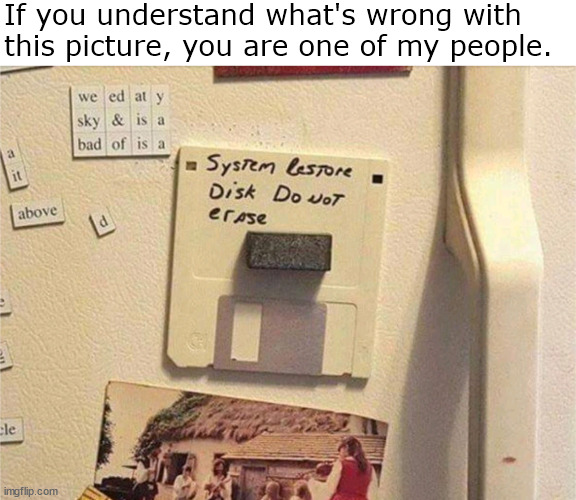 old school tech check | If you understand what's wrong with this picture, you are one of my people. | image tagged in memes | made w/ Imgflip meme maker