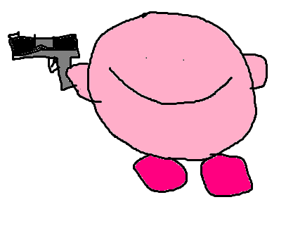 korbie with gun Blank Meme Template