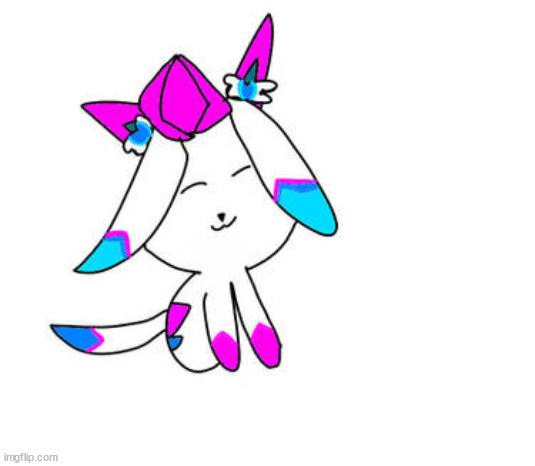 sylceon (art by 667) | image tagged in sylceon art by 667 | made w/ Imgflip meme maker