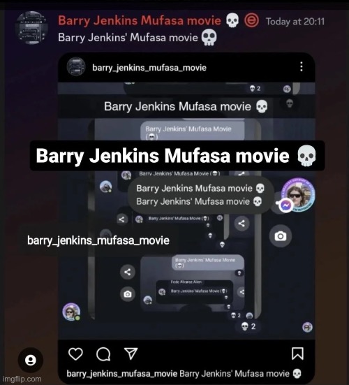 Barry Jenkins Mufasa movie ☠️ | image tagged in barry jenkins mufasa movie | made w/ Imgflip meme maker