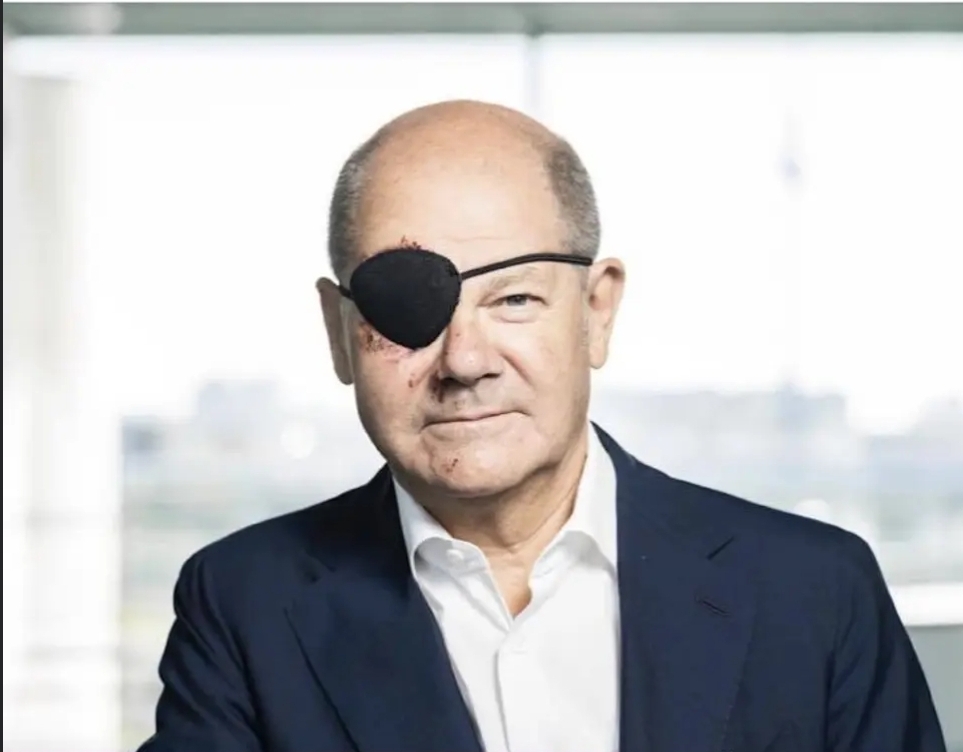 German Pirate Chancellor Scholz Blank Meme Template