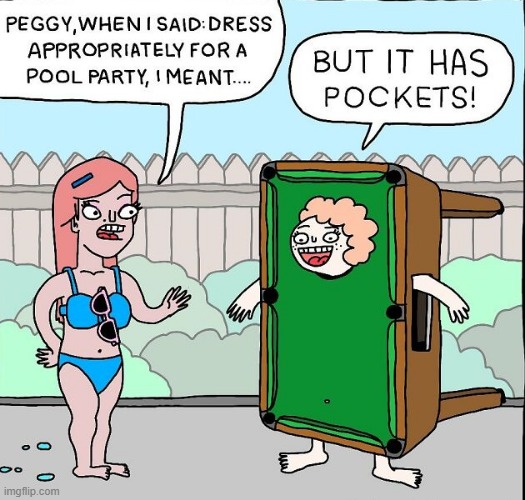 Pool Party | image tagged in comics | made w/ Imgflip meme maker