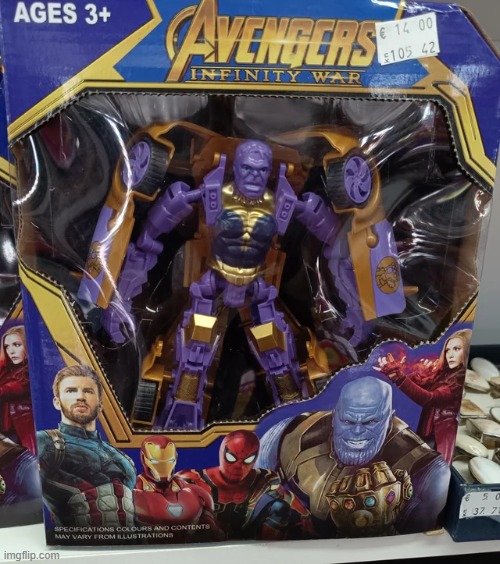 The Avcngcrs Infinity War | image tagged in off brand | made w/ Imgflip meme maker