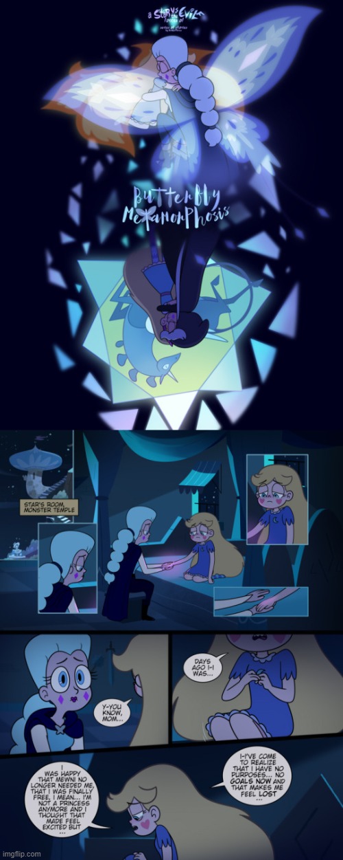 Butterfly Metamorphosis (Part 1A) | image tagged in comics/cartoons,star vs the forces of evil | made w/ Imgflip meme maker
