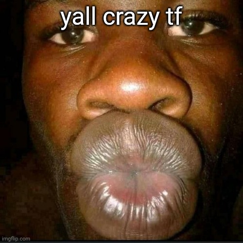. | yall crazy tf | made w/ Imgflip meme maker
