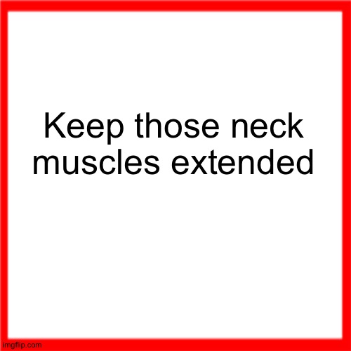 Keep those neck muscles extended | Keep those neck muscles extended | image tagged in keep those neck muscles extended | made w/ Imgflip meme maker