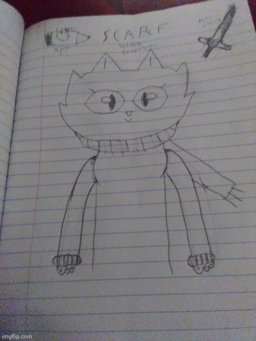 Added more to Scarf. Suggestions would be greatful! | image tagged in scarf drawn by scarf v2 new | made w/ Imgflip meme maker