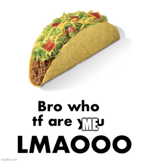 Bro who tf are you | ME | image tagged in bro who tf are you | made w/ Imgflip meme maker