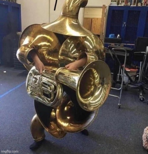 #3,526 | image tagged in cursed image,cursed,instruments,tuba,weird,memes | made w/ Imgflip meme maker