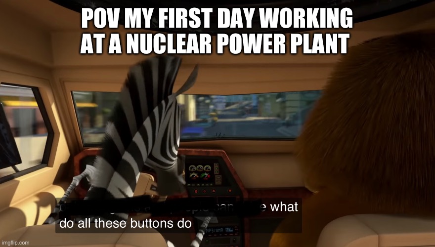Hmmmm yes | POV MY FIRST DAY WORKING AT A NUCLEAR POWER PLANT | image tagged in nuclear explosion,madagascar,nuclear power | made w/ Imgflip meme maker