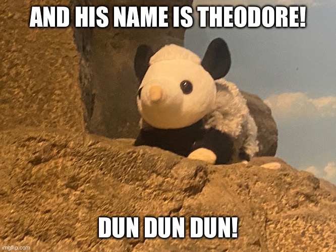 Theodore | AND HIS NAME IS THEODORE! DUN DUN DUN! | image tagged in animals,fun | made w/ Imgflip meme maker