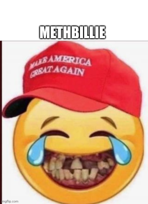 Methbillie | METHBILLIE | image tagged in trumpbillie,muga | made w/ Imgflip meme maker