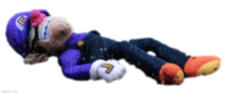 He’s dead! | image tagged in dead waluigi | made w/ Imgflip meme maker