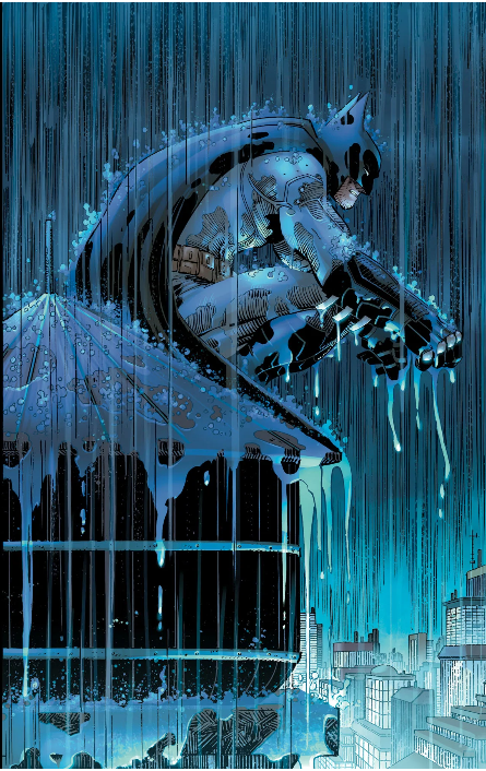 Batman under the rain Blank Meme Template