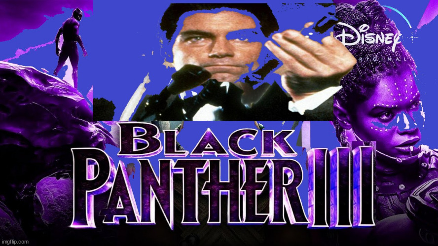 Black Panther III | image tagged in black panther,timothy doltan,award winning,block buster | made w/ Imgflip meme maker