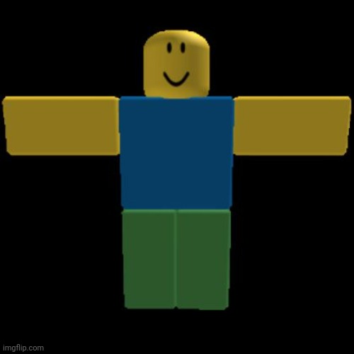 Roblox Noob T-posing | image tagged in roblox noob t-posing | made w/ Imgflip meme maker