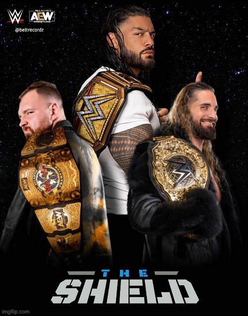 All 3 members of the shield are currently champions | made w/ Imgflip meme maker