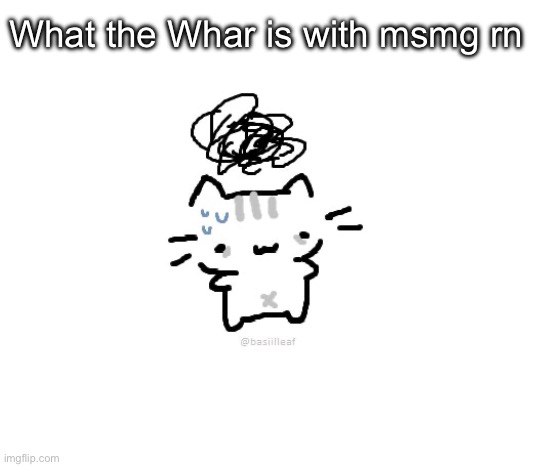 Basil | What the Whar is with msmg rn | image tagged in basil | made w/ Imgflip meme maker