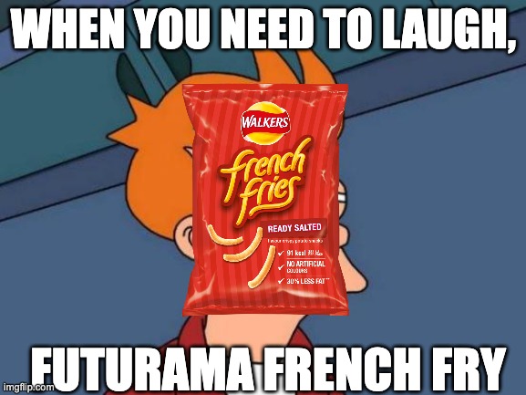 futrama french fry | WHEN YOU NEED TO LAUGH, FUTURAMA FRENCH FRY | image tagged in memes,futurama fry,teacher what are you laughing at,funny | made w/ Imgflip meme maker