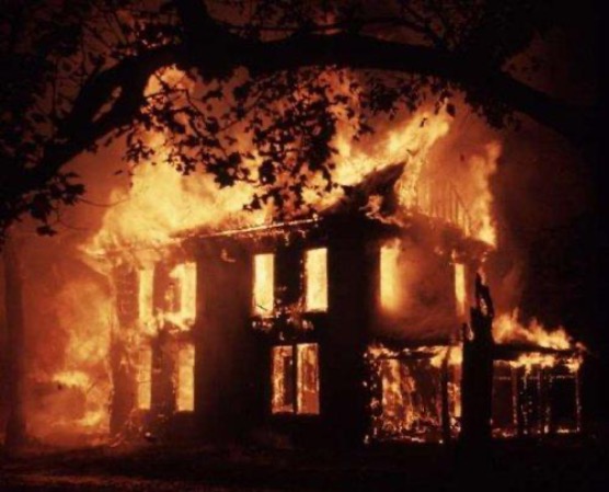 Burning House | image tagged in burning house | made w/ Imgflip meme maker