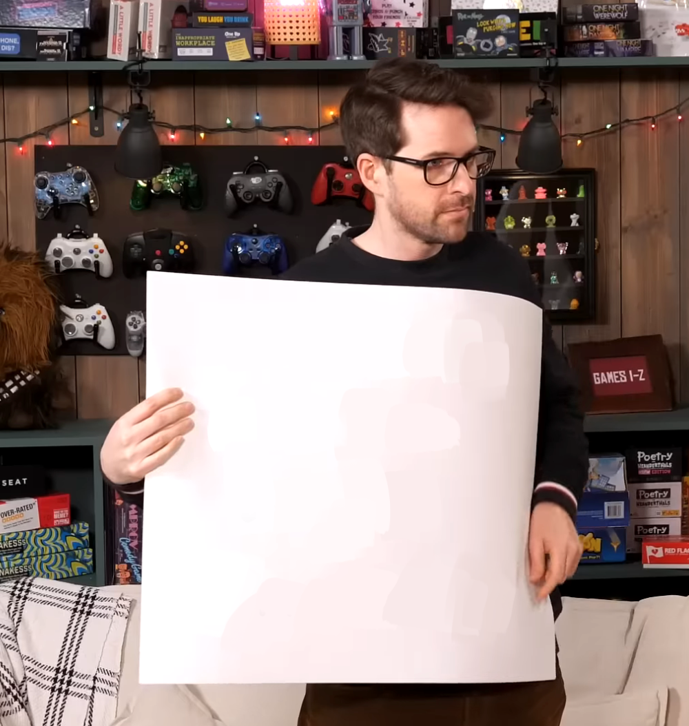 Ian Hecox Holding Paper Blank Meme Template