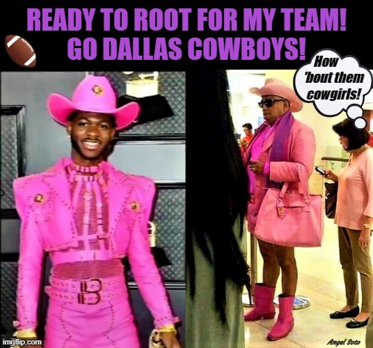 dallas cowboy fans ready to cheer them on | image tagged in dallas cowboys,sports fans,nfl memes,nfl football,how 'bout them cowboys | made w/ Imgflip meme maker