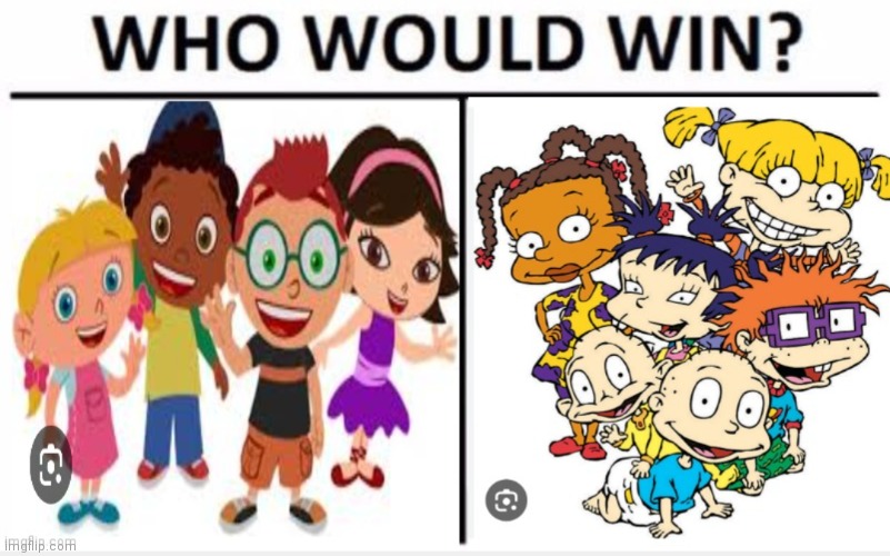 Little einsteins vs Rugrats | image tagged in little einsteins vs rugrats,cartoon battles,regular fight battles,cartoon beatbox battle suggestions | made w/ Imgflip meme maker