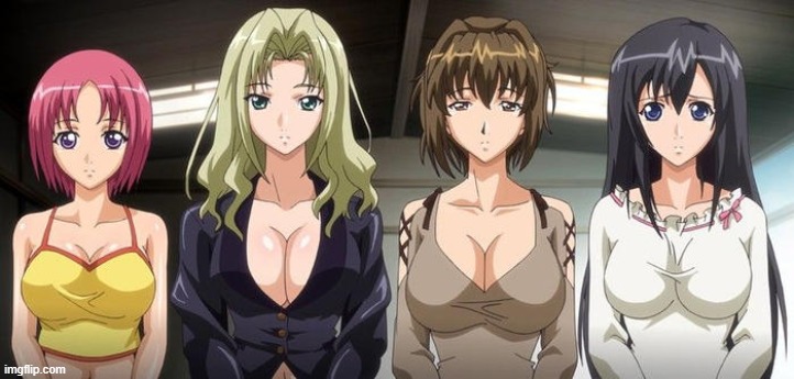 The Kagamis (Haruka, Fubuki,Sayoko, Miu) | made w/ Imgflip meme maker