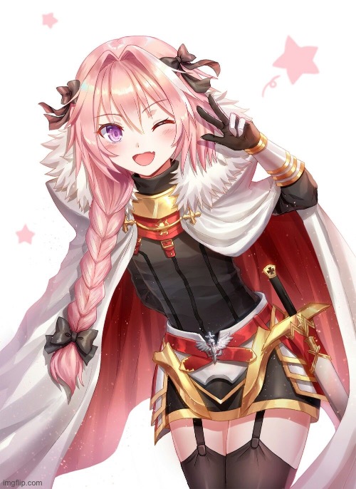 Bait | image tagged in astolfo | made w/ Imgflip meme maker