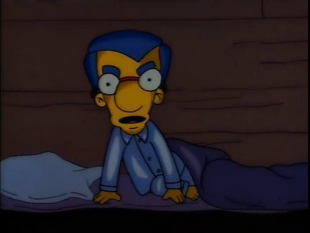 Milhouse remembering Blank Meme Template