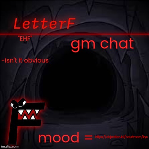 gm chat | gm chat; https://objection.lol/courtroom/kys | image tagged in announcement | made w/ Imgflip meme maker
