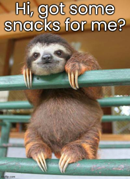 Hi, got some snacks for me? | image tagged in wholesome | made w/ Imgflip meme maker