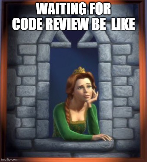 WAITING FOR CODE REVIEW BE  LIKE | image tagged in code,programming | made w/ Imgflip meme maker