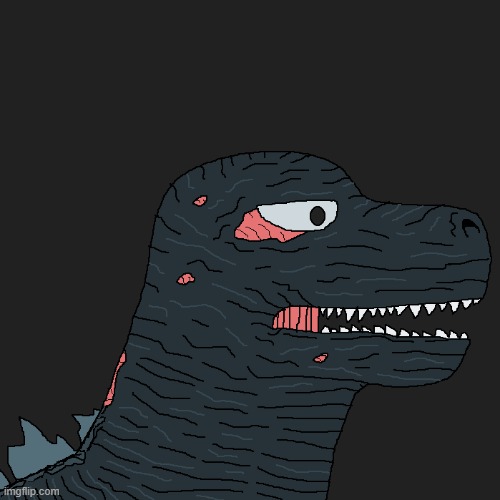 Godzilla I drew | image tagged in godzilla | made w/ Imgflip meme maker