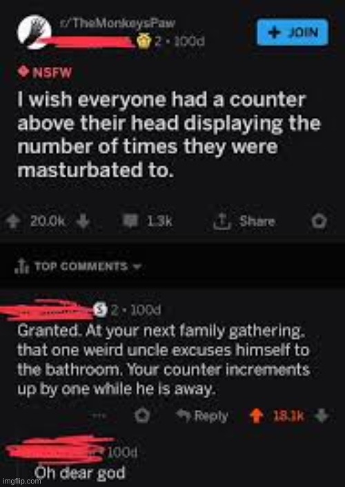 image tagged in lol,cursed comments | made w/ Imgflip meme maker