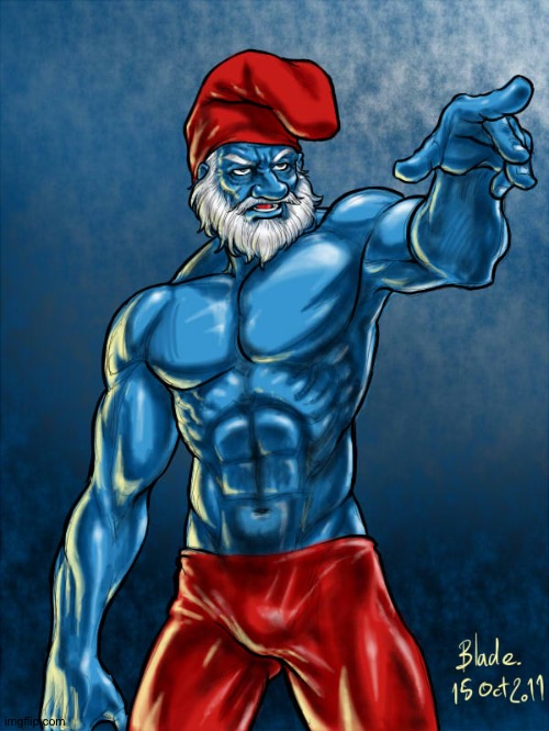 papa smurf | image tagged in papa smurf | made w/ Imgflip meme maker