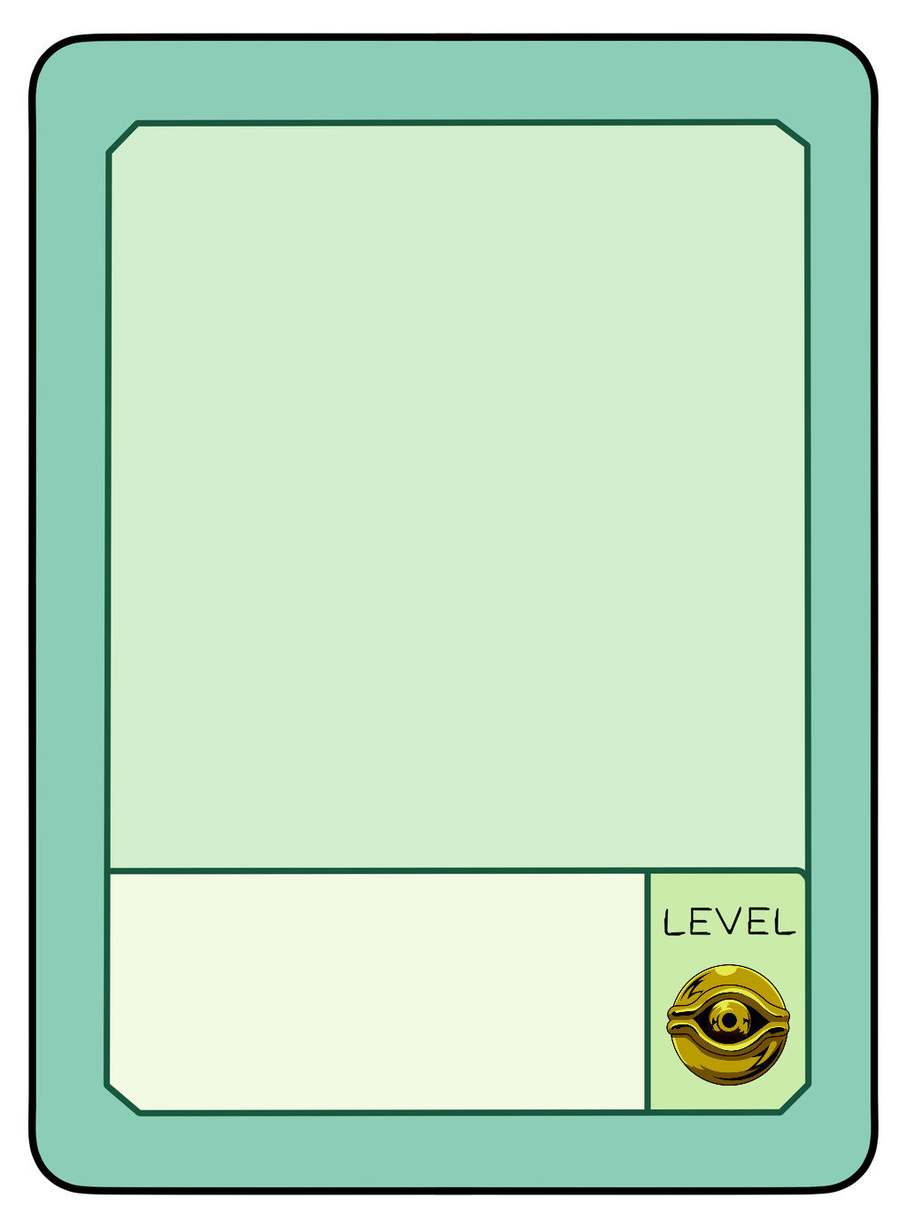High Quality OC Character pow card level yugioh monsters Blank Meme Template