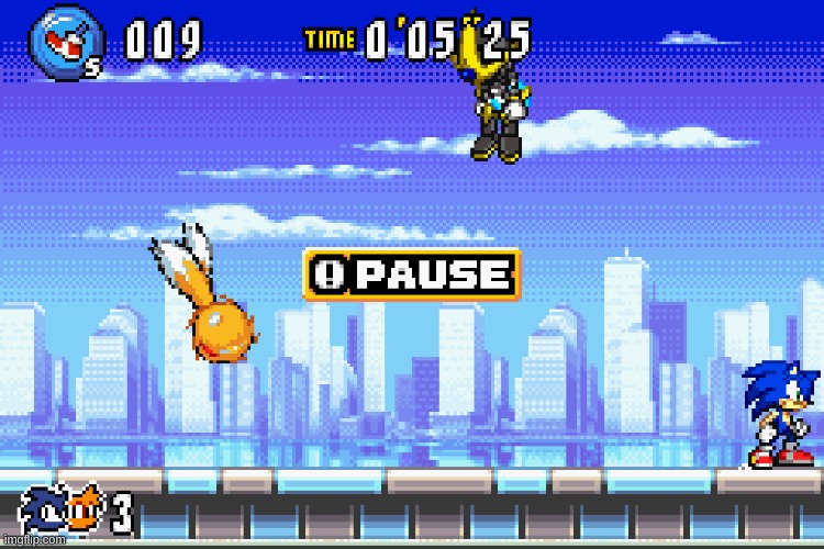 sonic advance 3 is fun | made w/ Imgflip meme maker