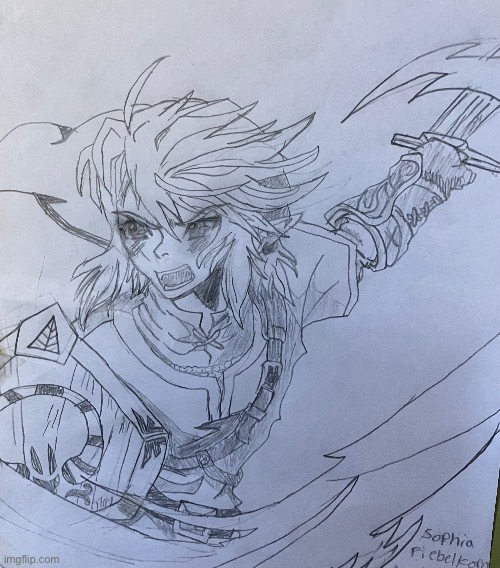 Another drawing of Link | image tagged in gaming,drawing | made w/ Imgflip meme maker