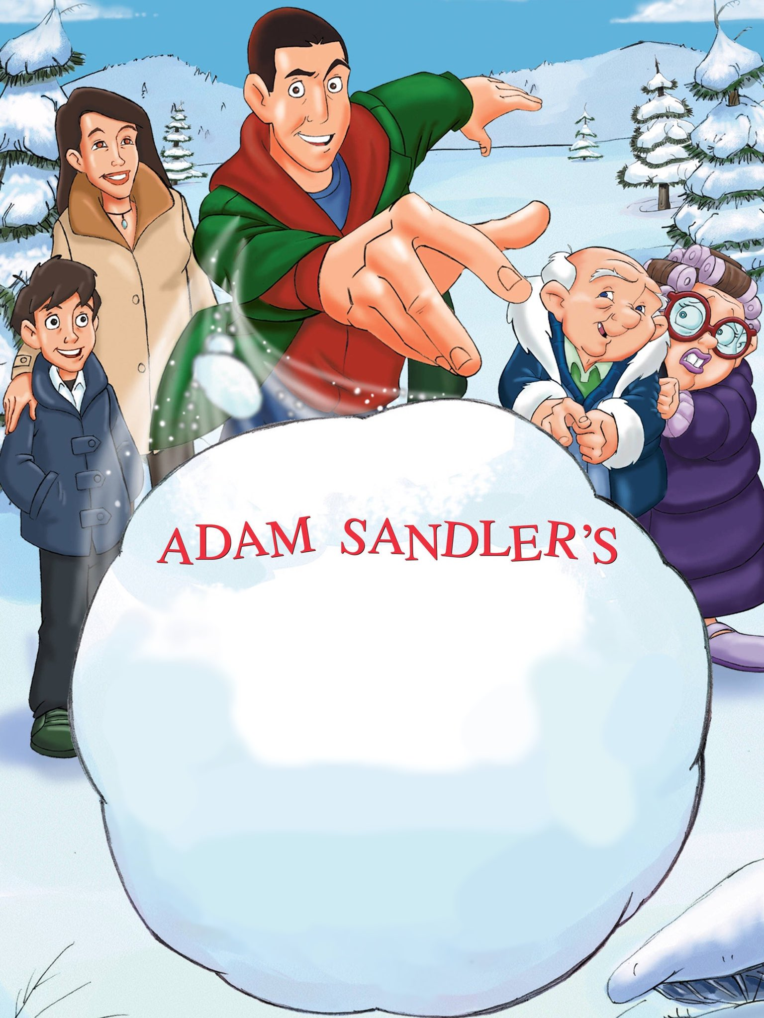 Adam Sandler's snowball Blank Meme Template