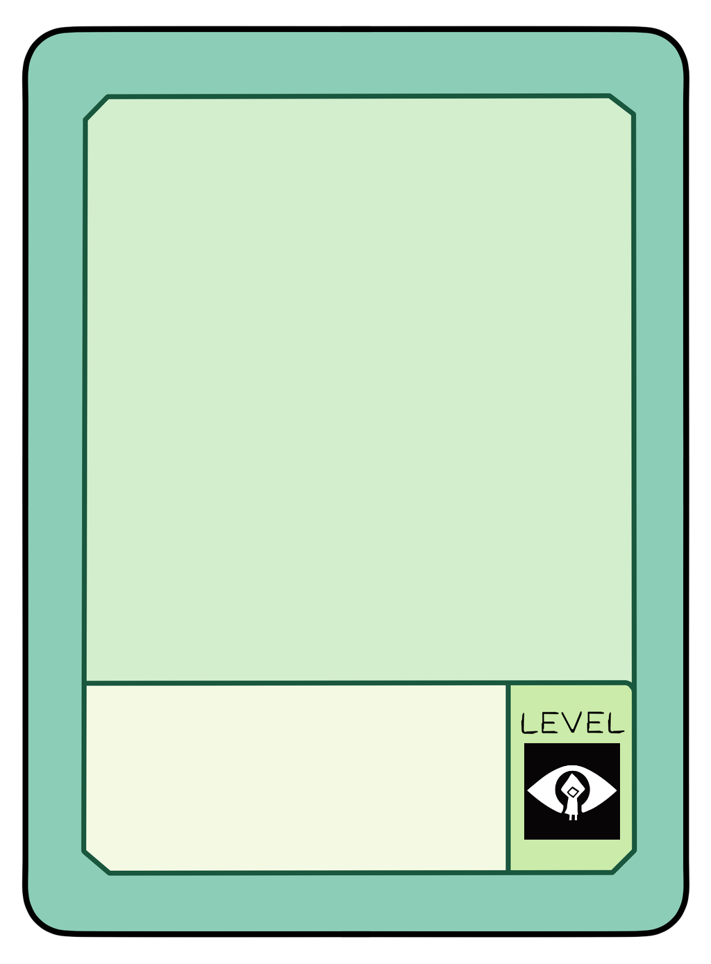 High Quality OC pow card level  bowser's minions little nightmares rpg Blank Meme Template