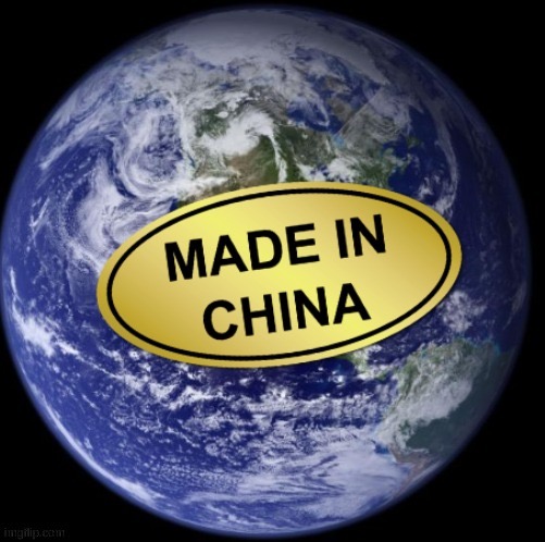I'm bored so uhh have a template I haven't used in a while I guess | image tagged in earth was made in china | made w/ Imgflip meme maker