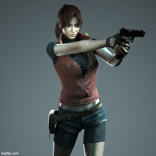 Red hair claire redfield karcer grey background | image tagged in claire,karcer grey | made w/ Imgflip meme maker