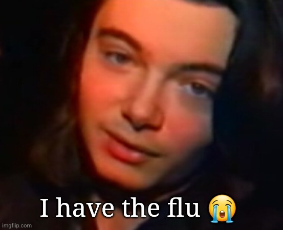 Kms | I have the flu 😭 | image tagged in kms | made w/ Imgflip meme maker