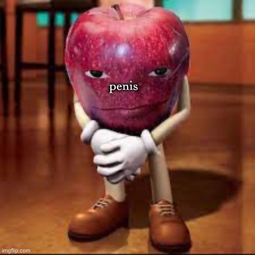 rizz apple | penis | image tagged in rizz apple | made w/ Imgflip meme maker