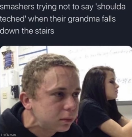 Super Crash down the stairs | image tagged in super smash bros,fall | made w/ Imgflip meme maker